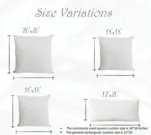 Hand Tufted Pillow Size Table