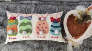 Custom Easter Bunny Pillow 