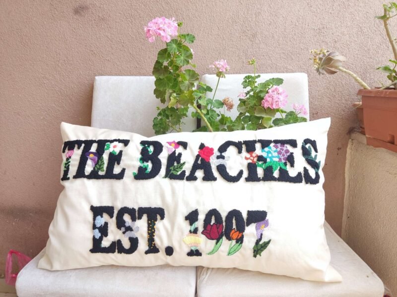 Personalized Lumbar Pillow – Custom Embroidery, Wedding & Engagement Gift, Cozy Couple Decor - Image 2