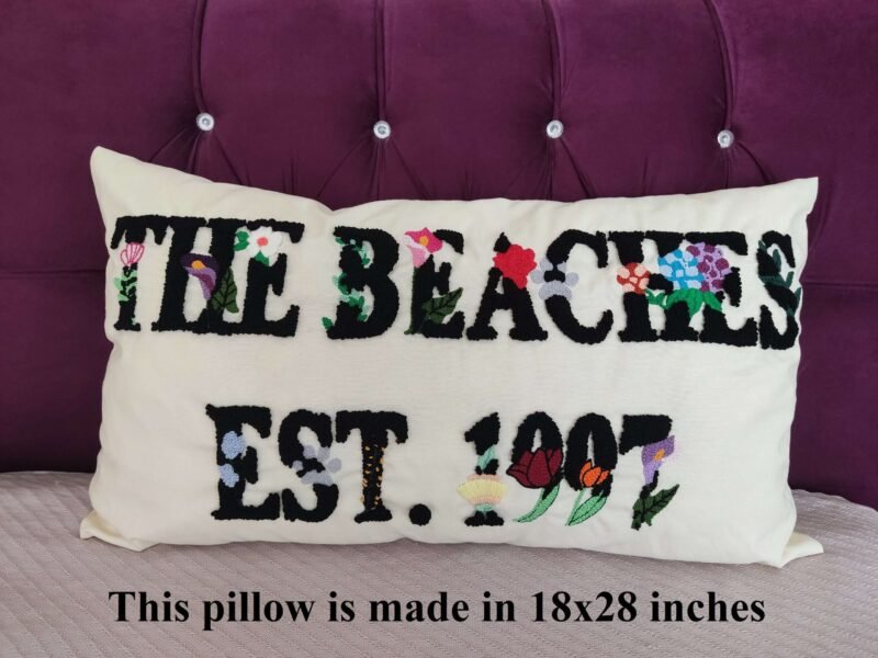 Custom Embroidery Lumbar Pillow
