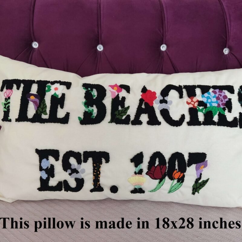 Custom Embroidery Lumbar Pillow