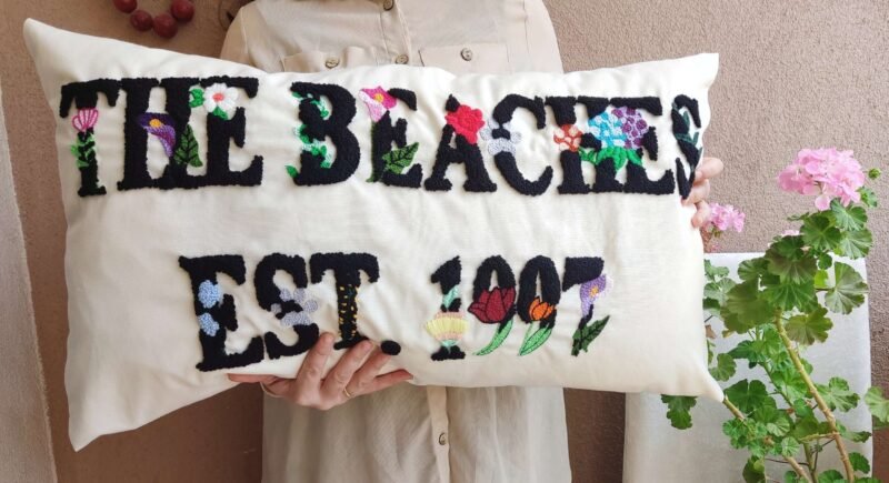 Personalized Lumbar Pillow – Custom Embroidery, Wedding & Engagement Gift, Cozy Couple Decor - Image 4