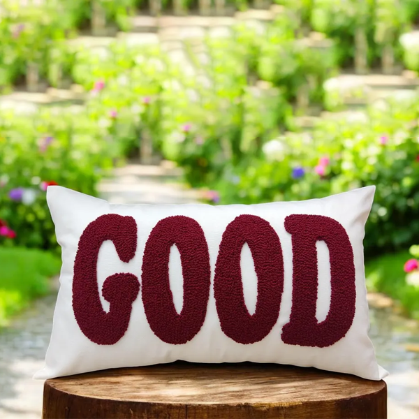 Good Embroidered Pillow