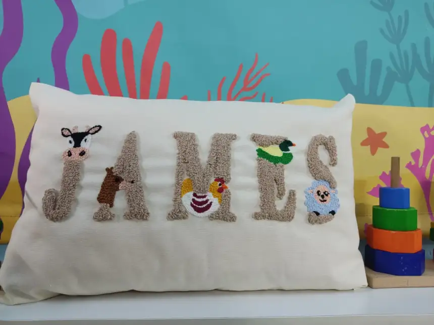 Personalized Figure Baby Pillow - Image 7