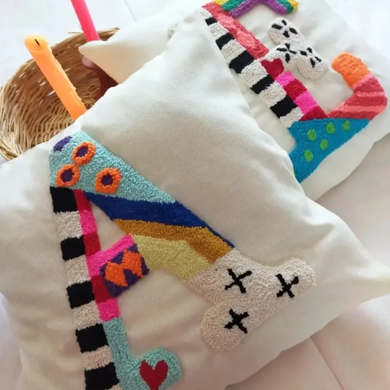 Personalized Letter Punch Pillow