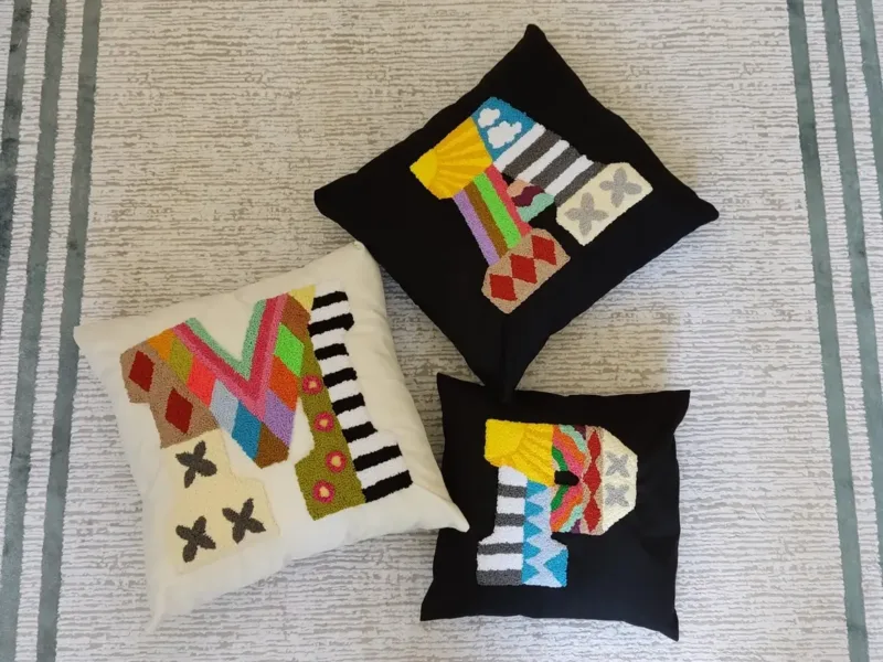 Personalized Letter Punch Pillow - Image 5