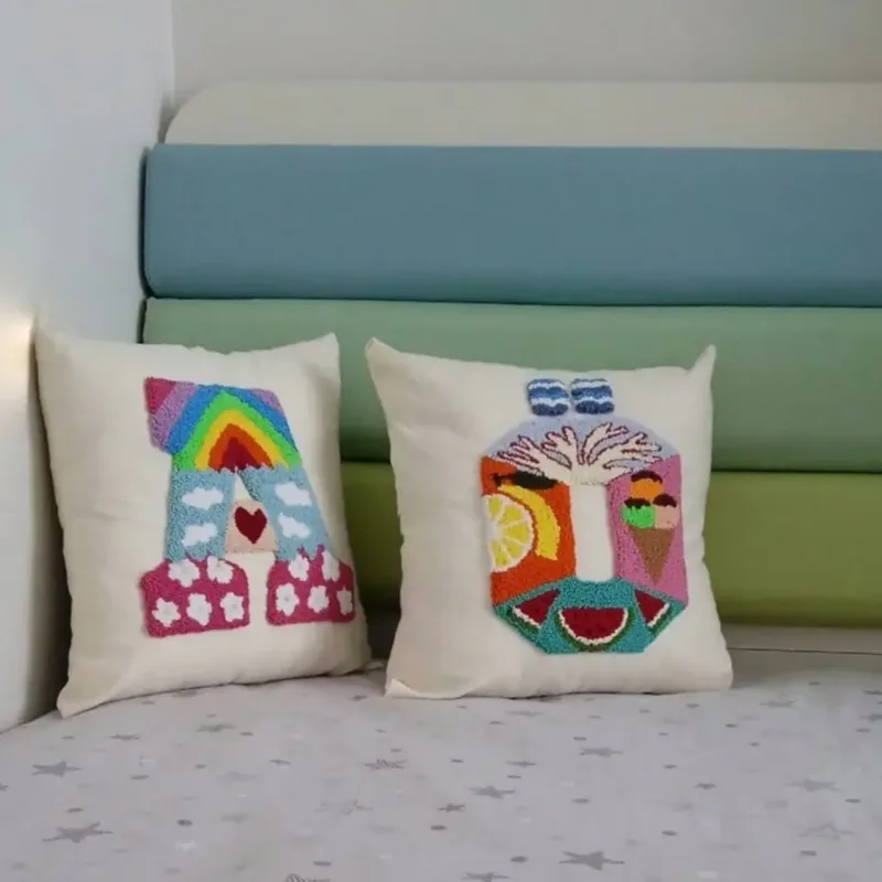 Personalized Letter Punch Pillow - Image 7