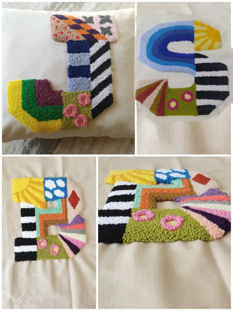Personalized Letter Punch Pillow - Image 8