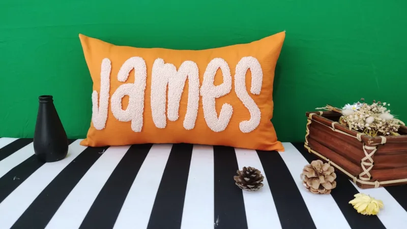 Custom Embroidered Pillow