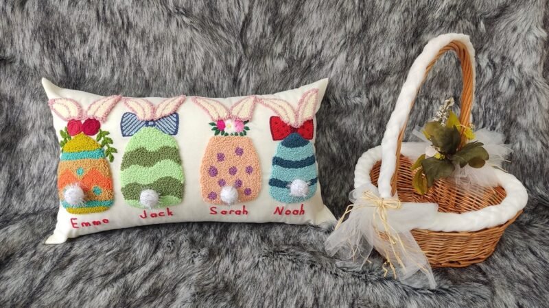Custom Easter Bunny Pillow | Personalized Spring Gift - Image 6