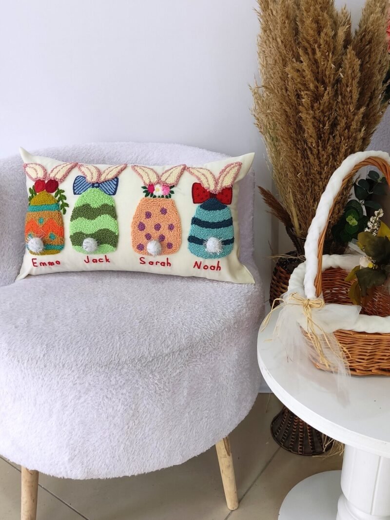 Custom Easter Bunny Pillow | Personalized Spring Gift - Image 5
