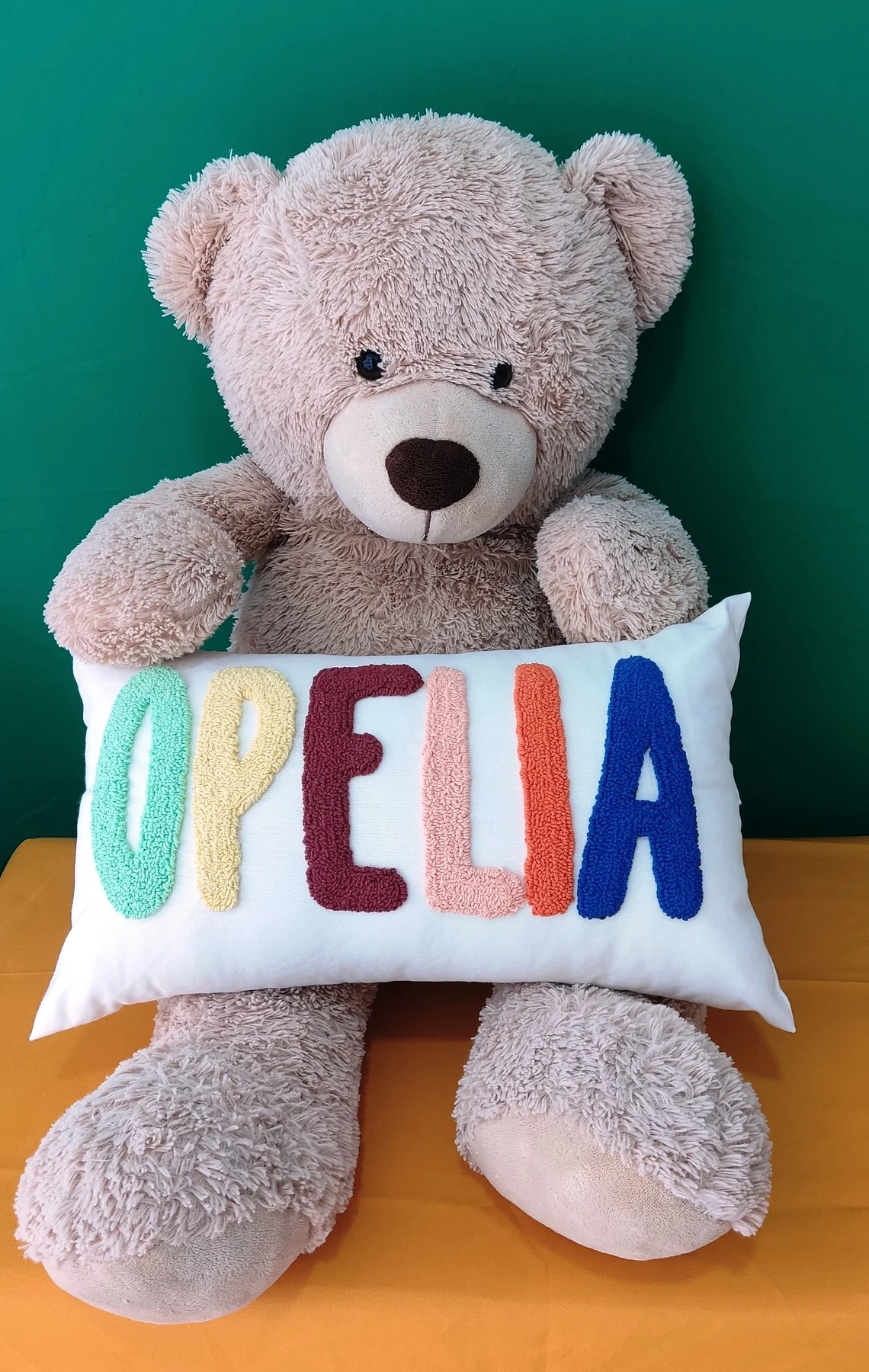 Personalized Name Punch Needle Pillow