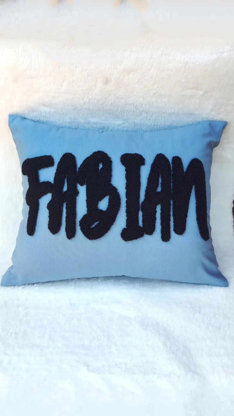 Personalized Punch Needle Cushion