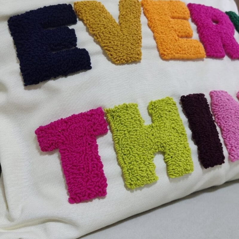 Merry Every Thing Punch Needle Pillow