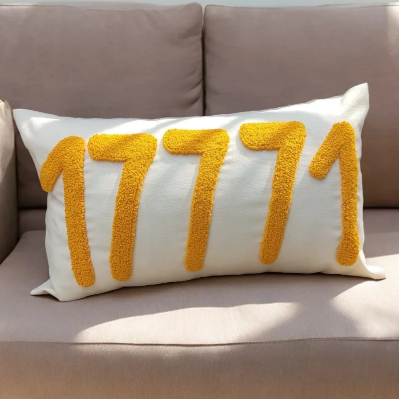 Personalized Zip Code Punch Needle Pillow