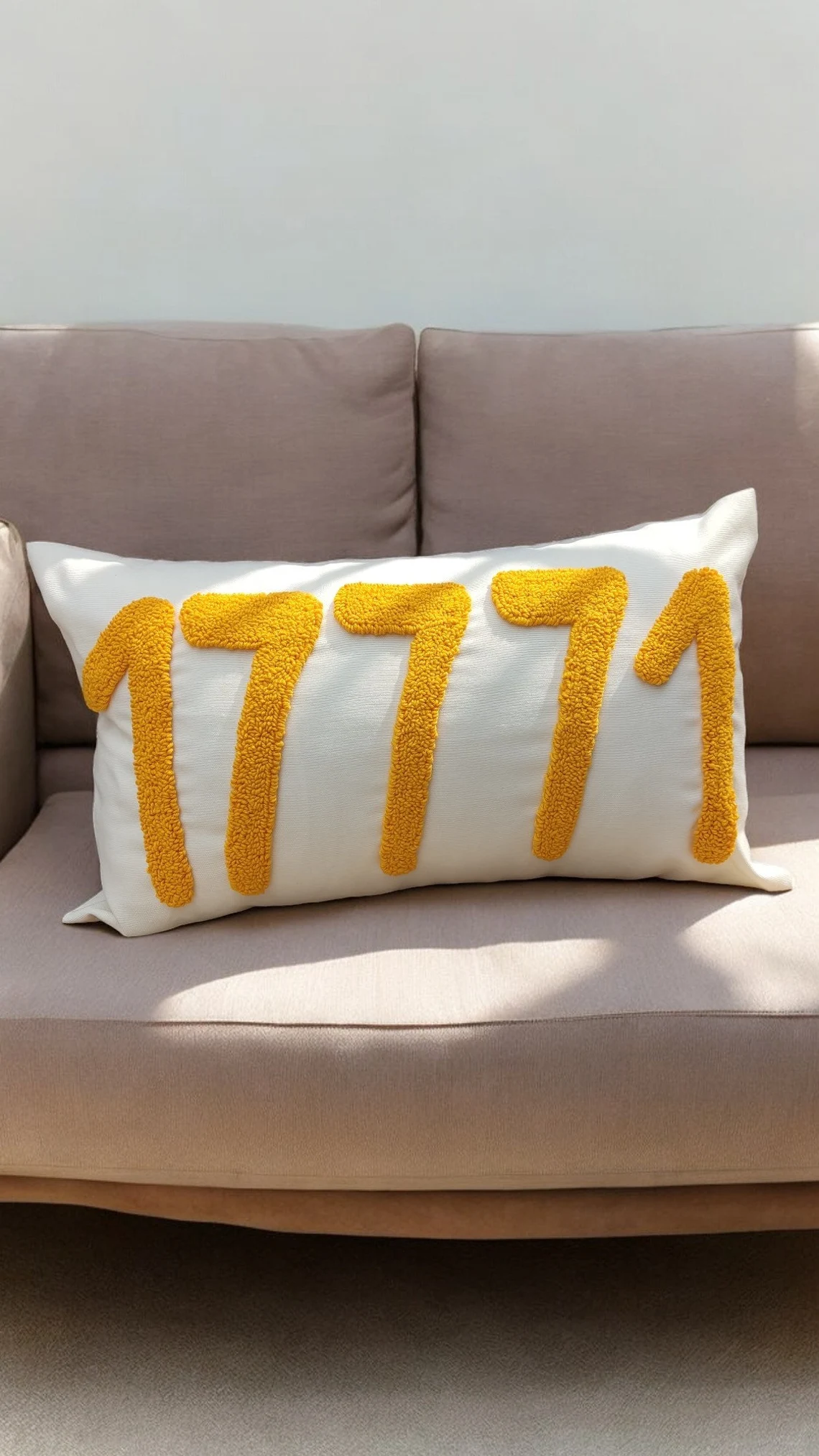 Personalized Zip Code Punch Needle Pillow