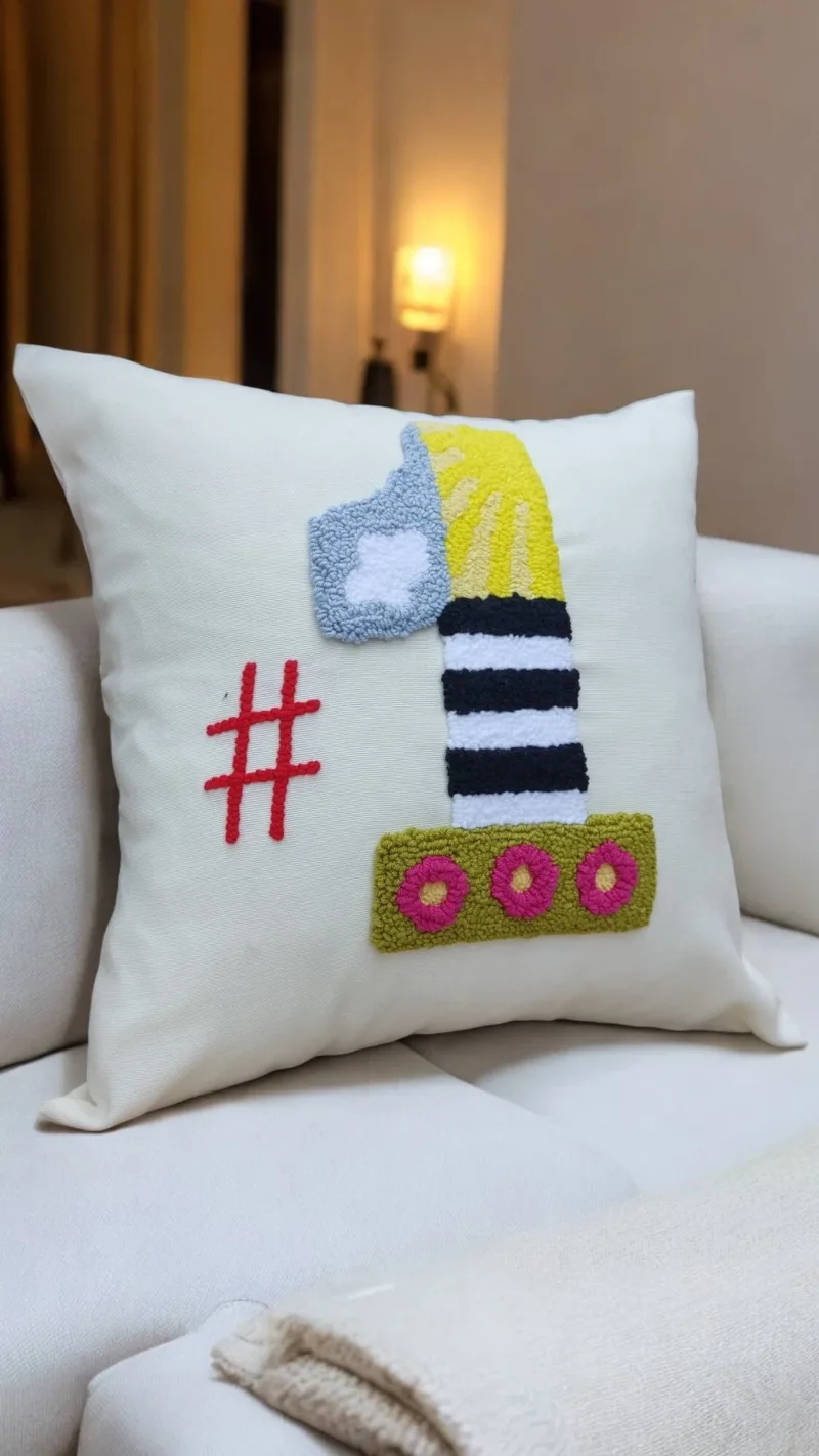 Custom Baby Birthday Pillow - 4