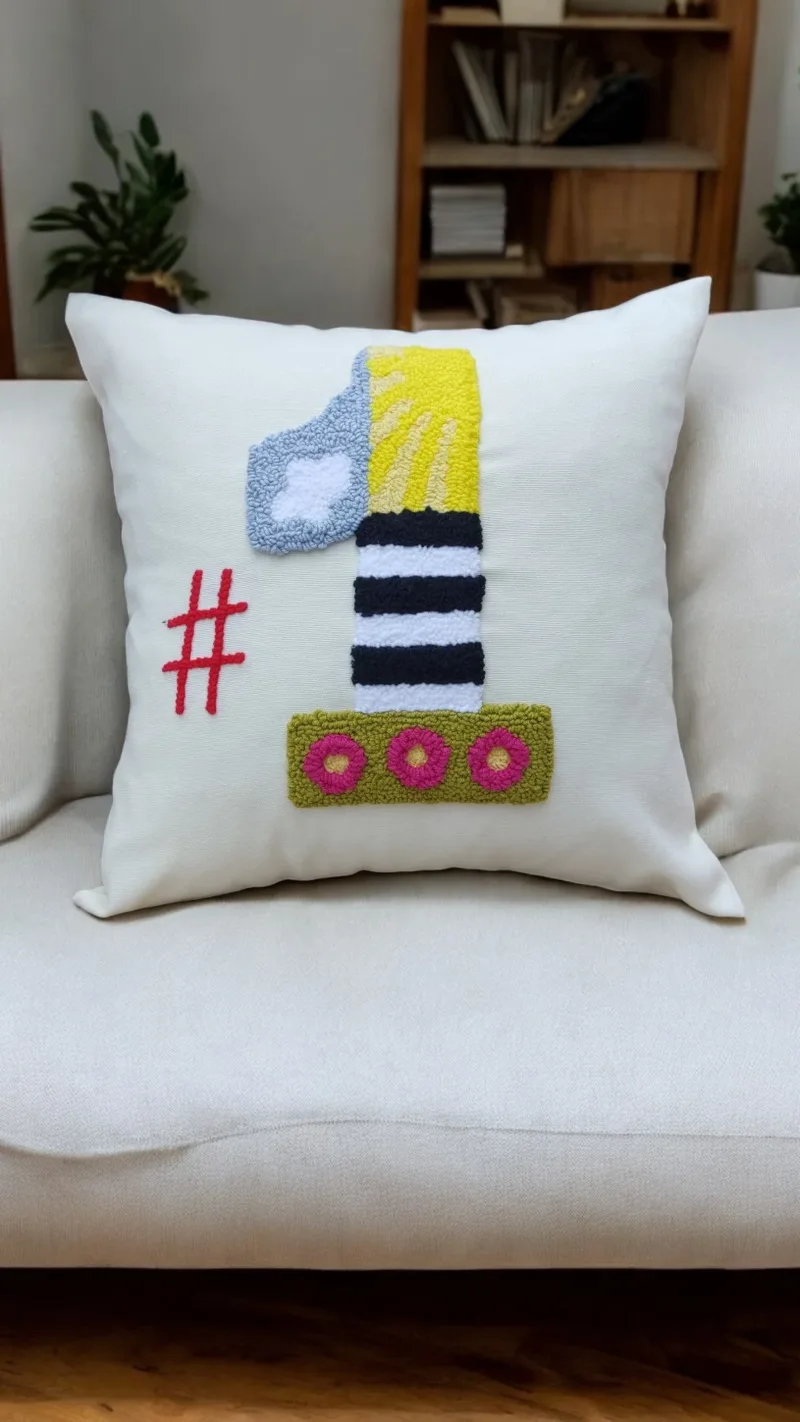 Custom Baby Birthday Pillow