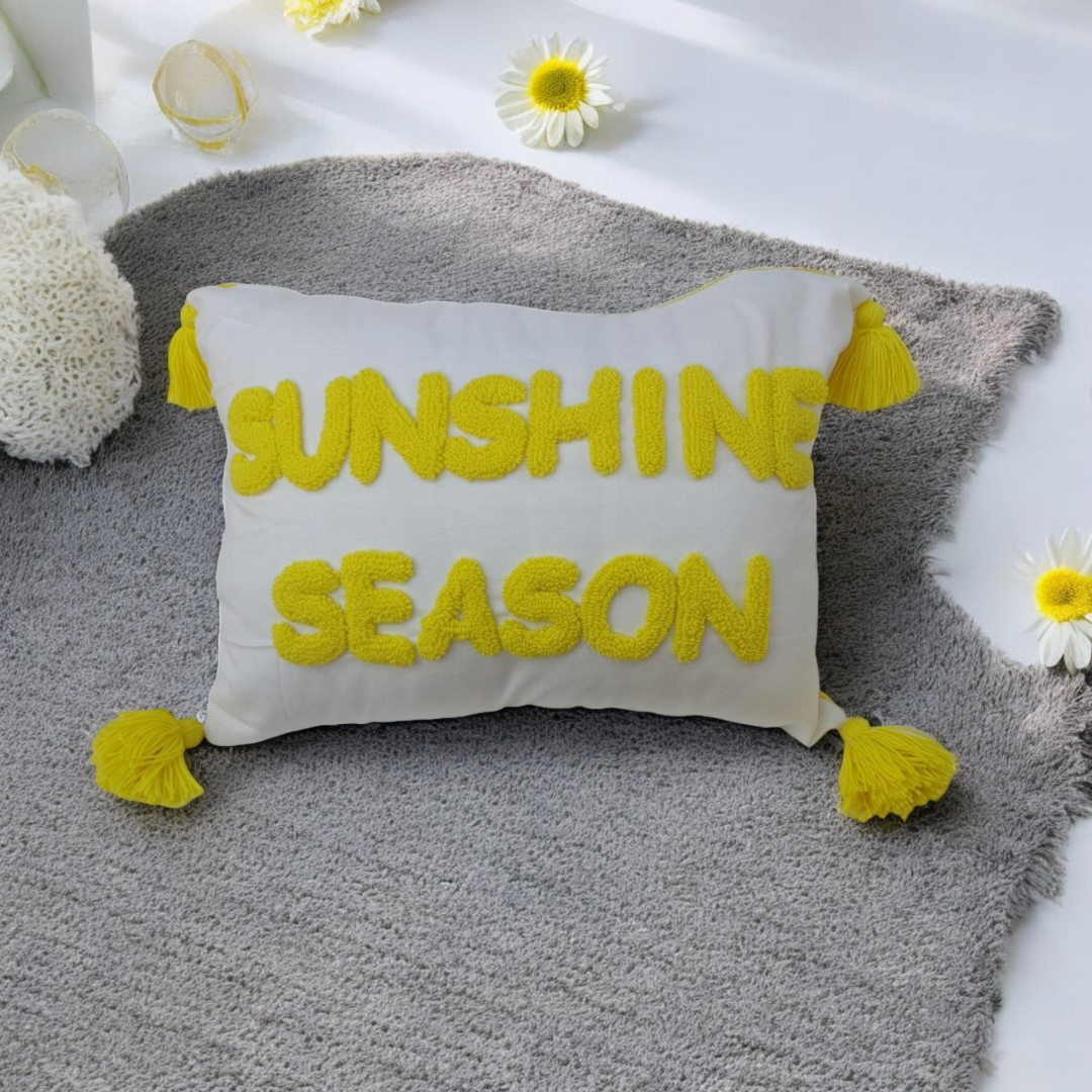 Sunshine Needle Pillow | Handmade Punch Needle Design