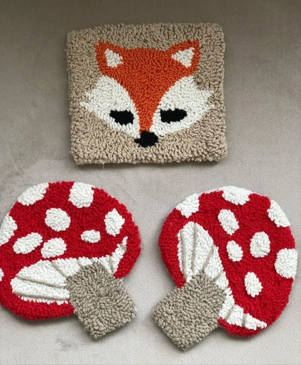 Mushroom Punch Pin Coasters
